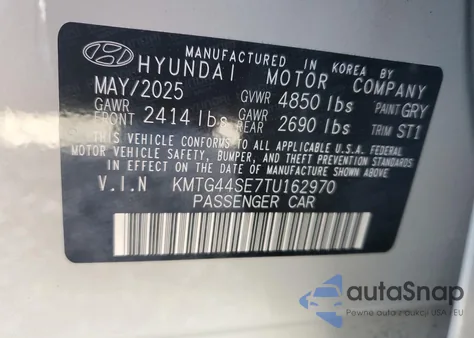 2026 Genesis G70 Sport Prestige из США, поврежденный, VIN KMTG44SE7TU162970